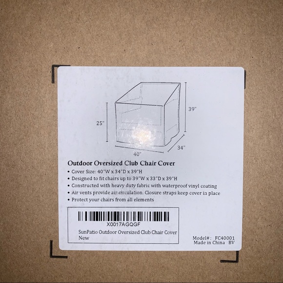 🆕 NWT SunPatio Outdoor Oversized Chair Cover Heavy Duty Waterproof Patio - Tan - Picture 11 of 13